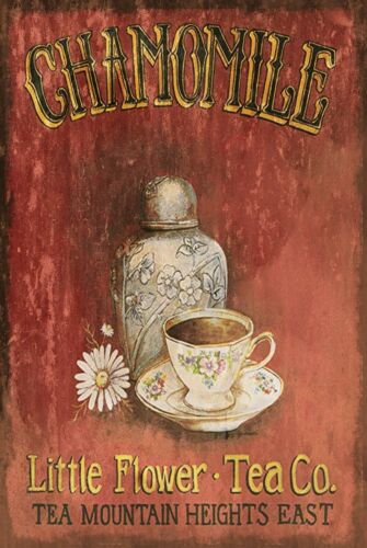 Chamomile Tea - Iklan Teh Chamomile dengan Gaya Retro