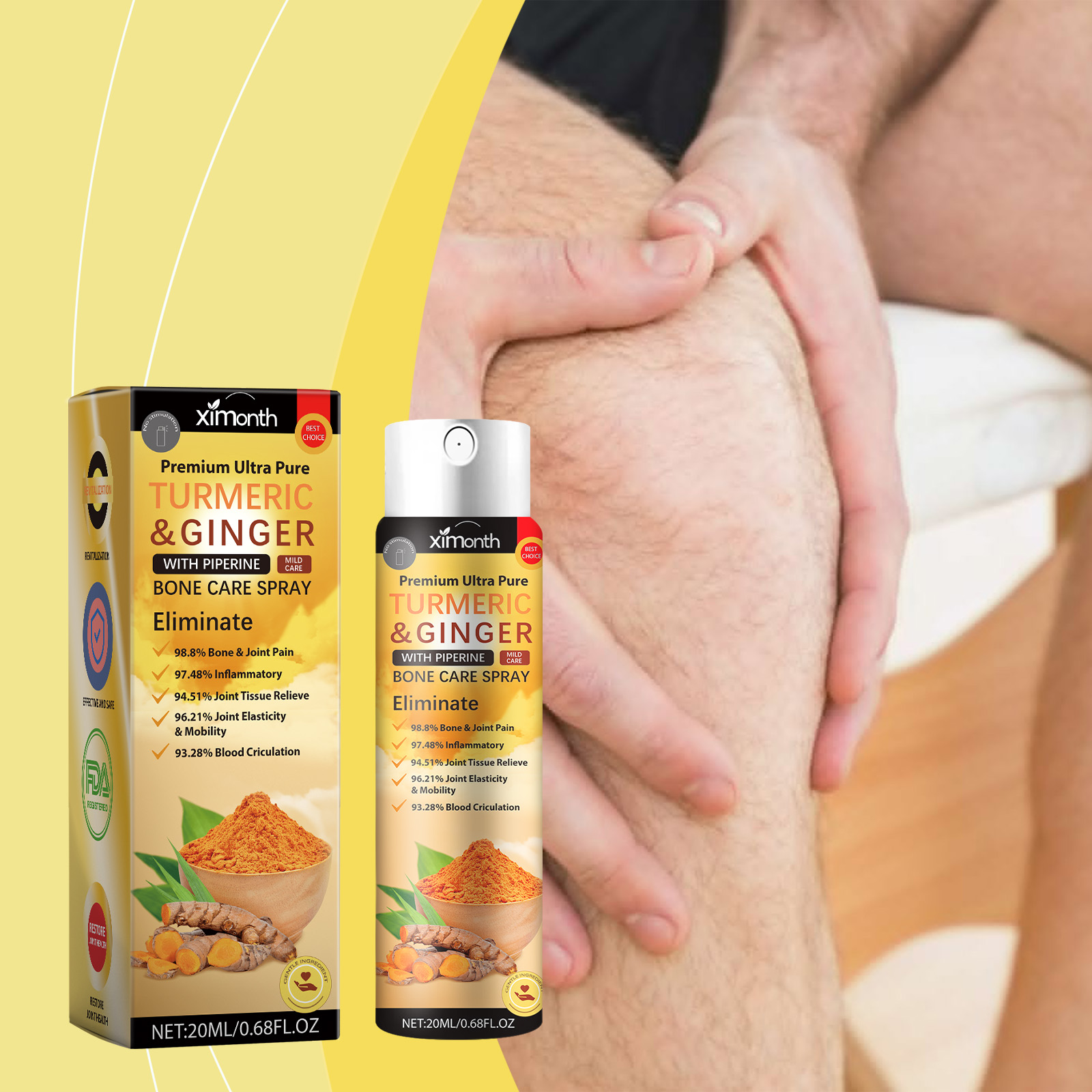 Turmeric - Semprotan Pereda Nyeri Sendi Kunyit, Cepat