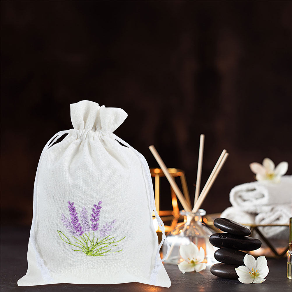 Kantong Kain Serut Pola Lavend - Dried Herbs ulasan dan harga