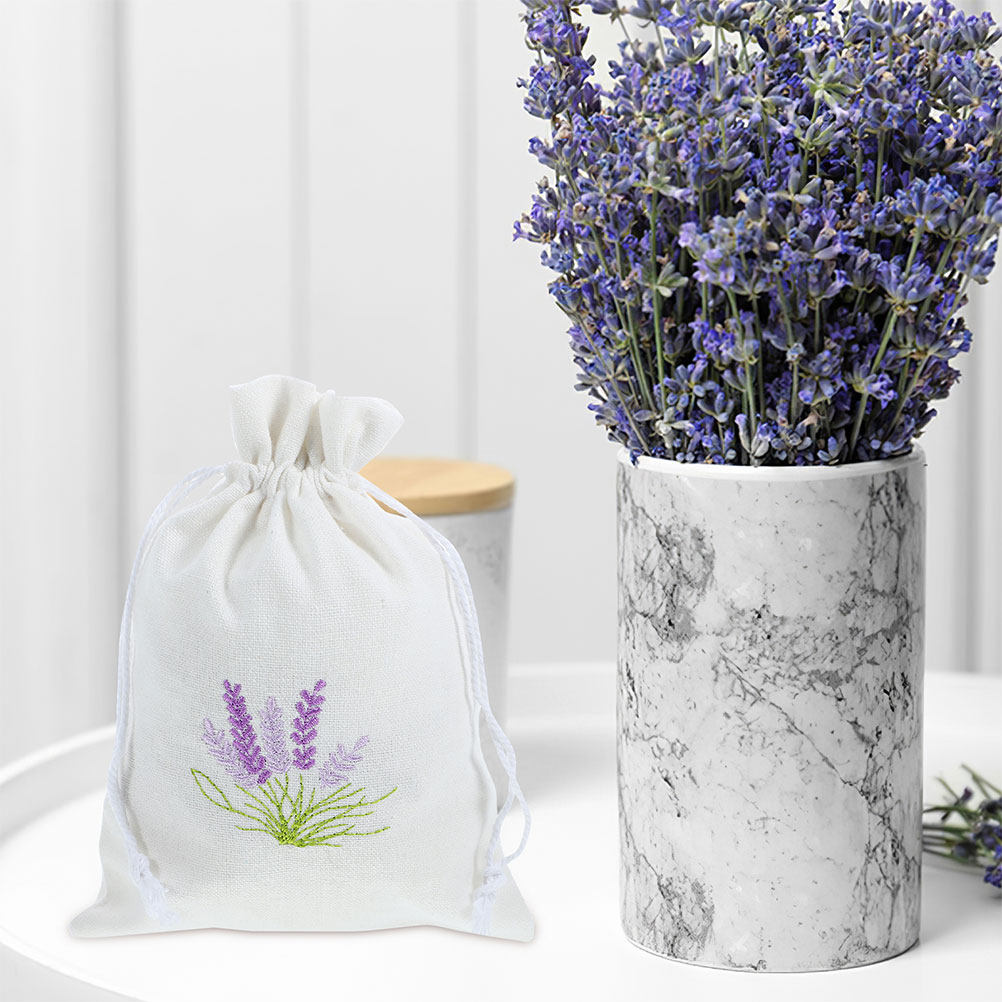 Kantong Kain Serut Pola Lavend - Dried Herbs ulasan dan harga