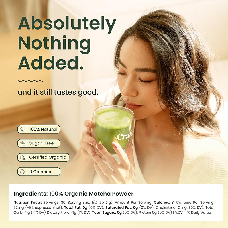 Bubuk Matcha, Penambah Energi  - Herbal Supplement ulasan dan harga