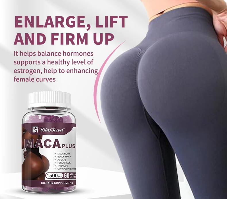 Maca Plus Gummies, Hip Butt Gu - Herbal Supplement ulasan dan harga
