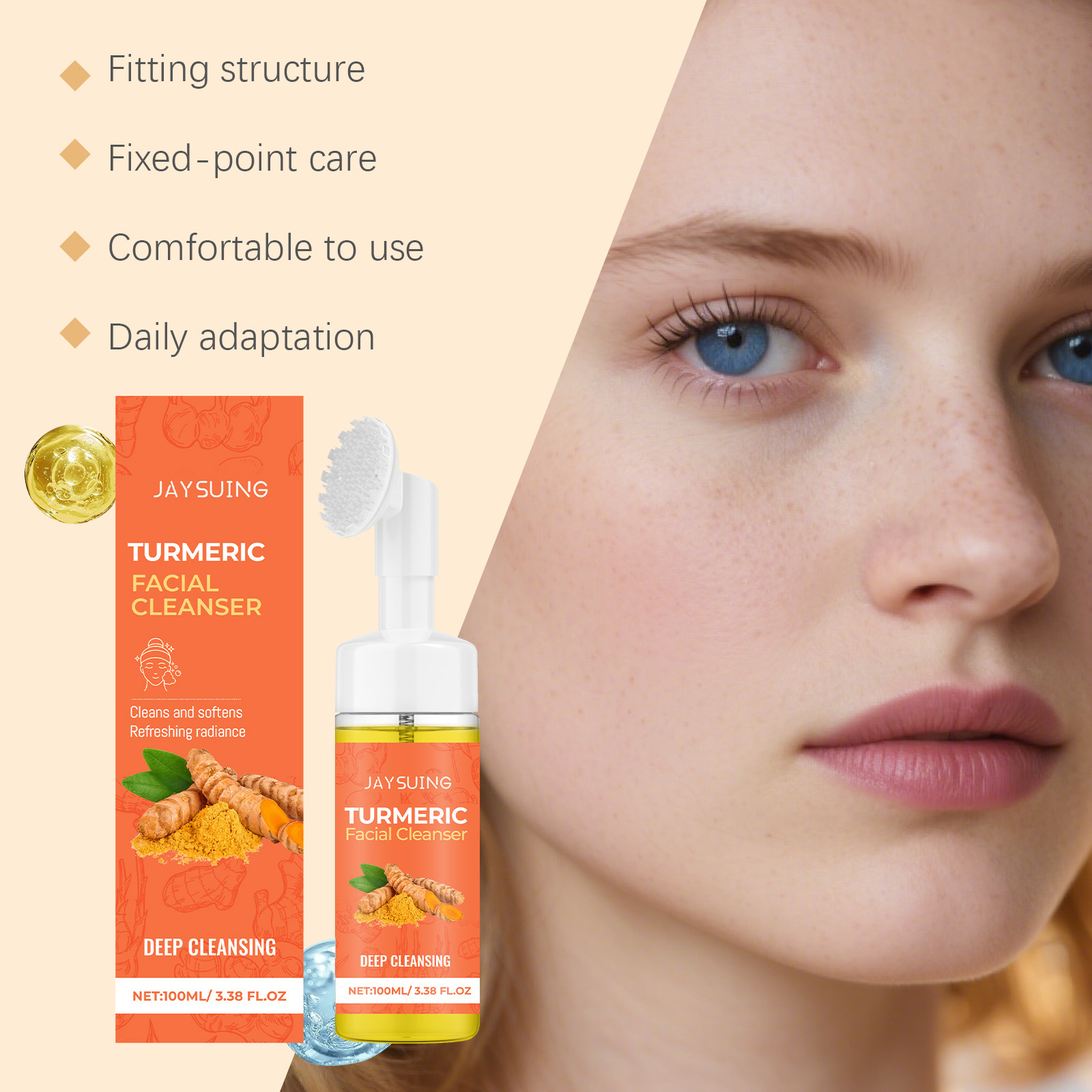 Mousse Pembersih Kunyit Pember - Turmeric ulasan dan harga