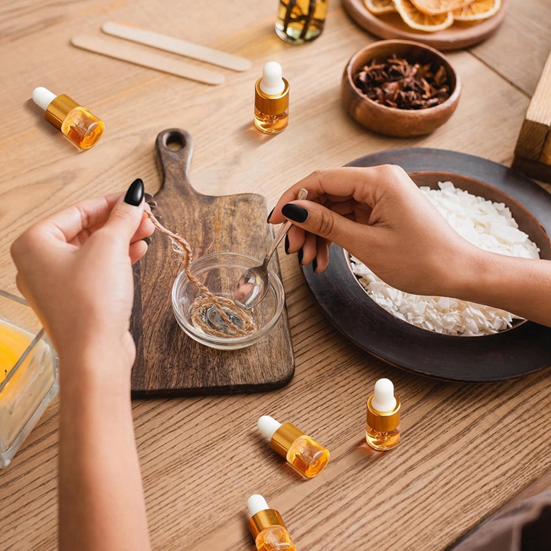 100 Buah Botol Penetes Kaca Mi - Essential Oils ulasan dan harga